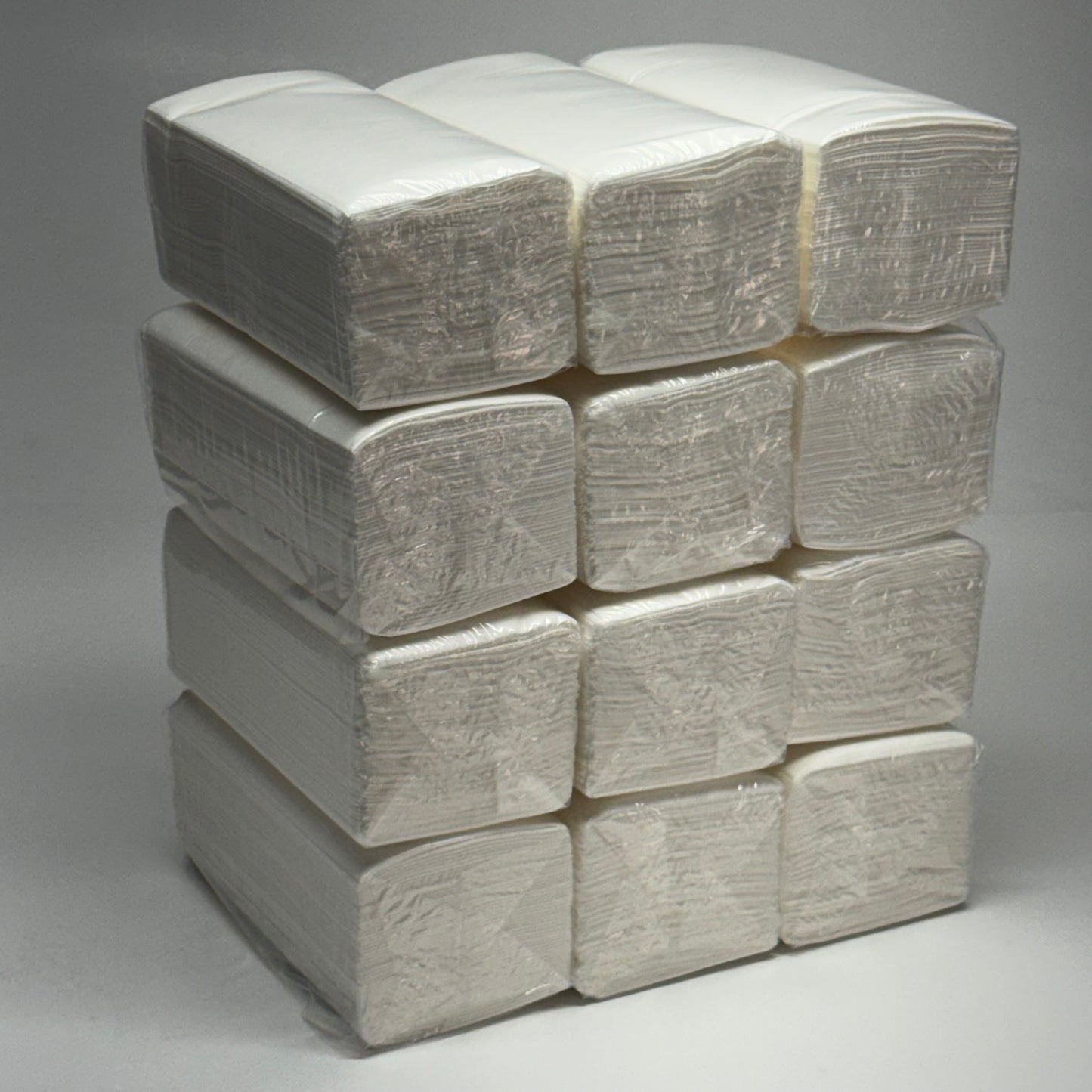 ZA@ NATURE'S LINEN (600 Towels) Premium Guest Towels White Sz 12" x 17" 40124
