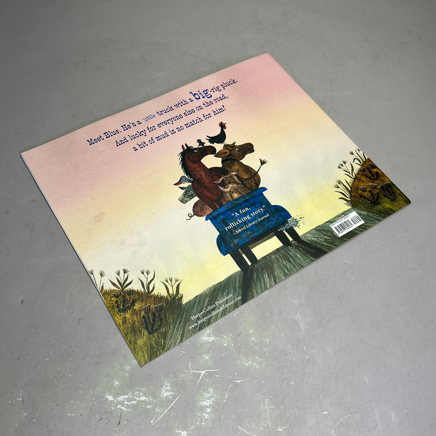 LITTLE BLUE TRUCK Paperback Children's Big Book By Alice Schertle 18"x14"