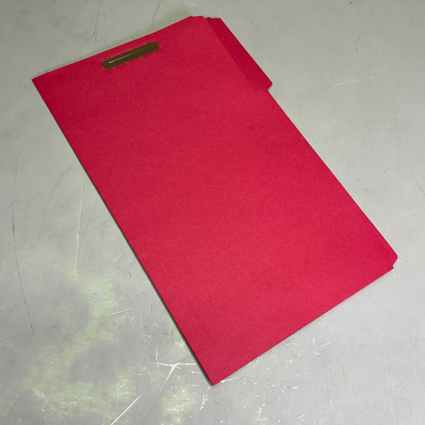 SMEAD (50 PACK) Fastener File Folder Legal Sz 1/3 Cut Tab Red 17740