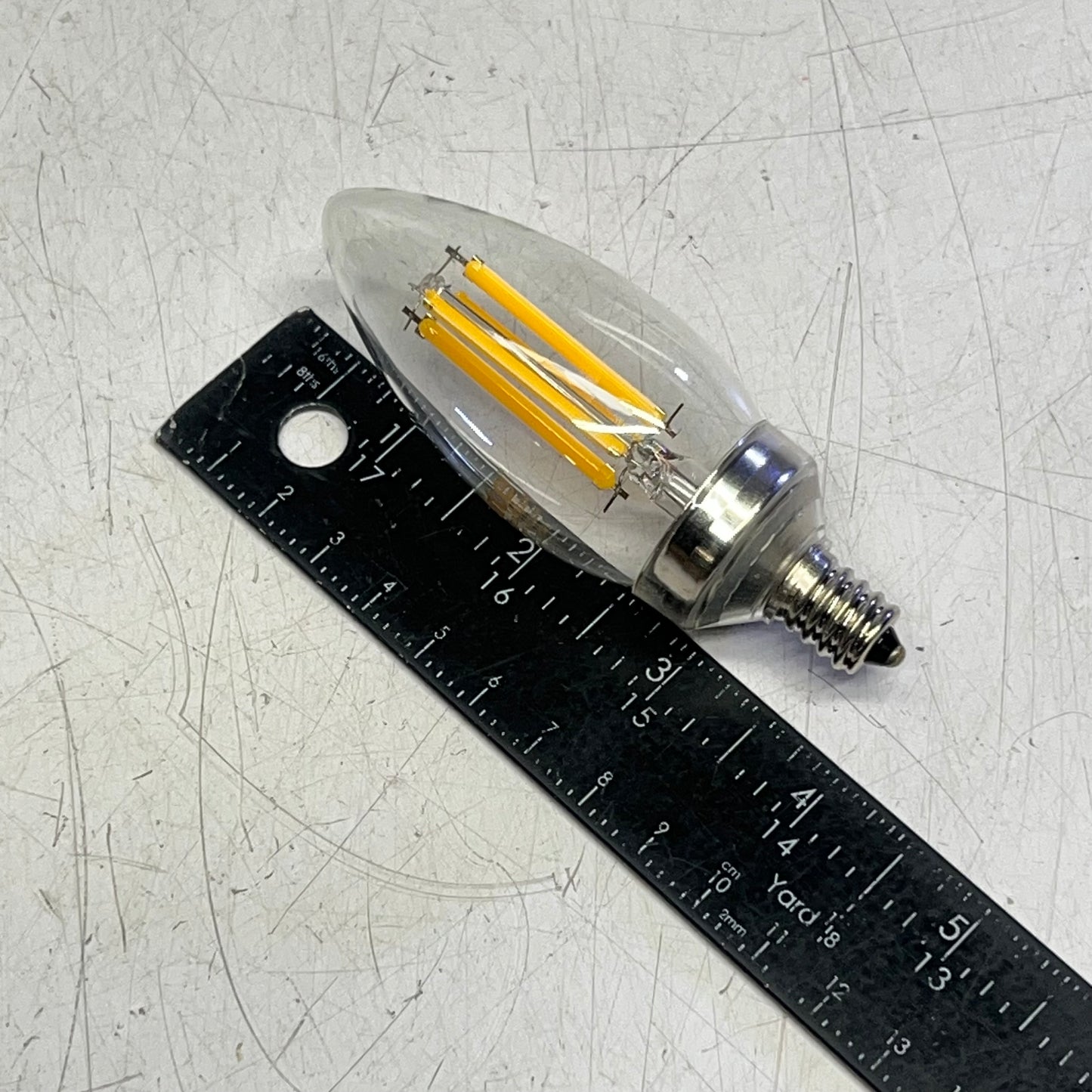 SUNLITE (4 PACK) Filament Light Bulb Chandelier 120 V E12 Warm White 81337