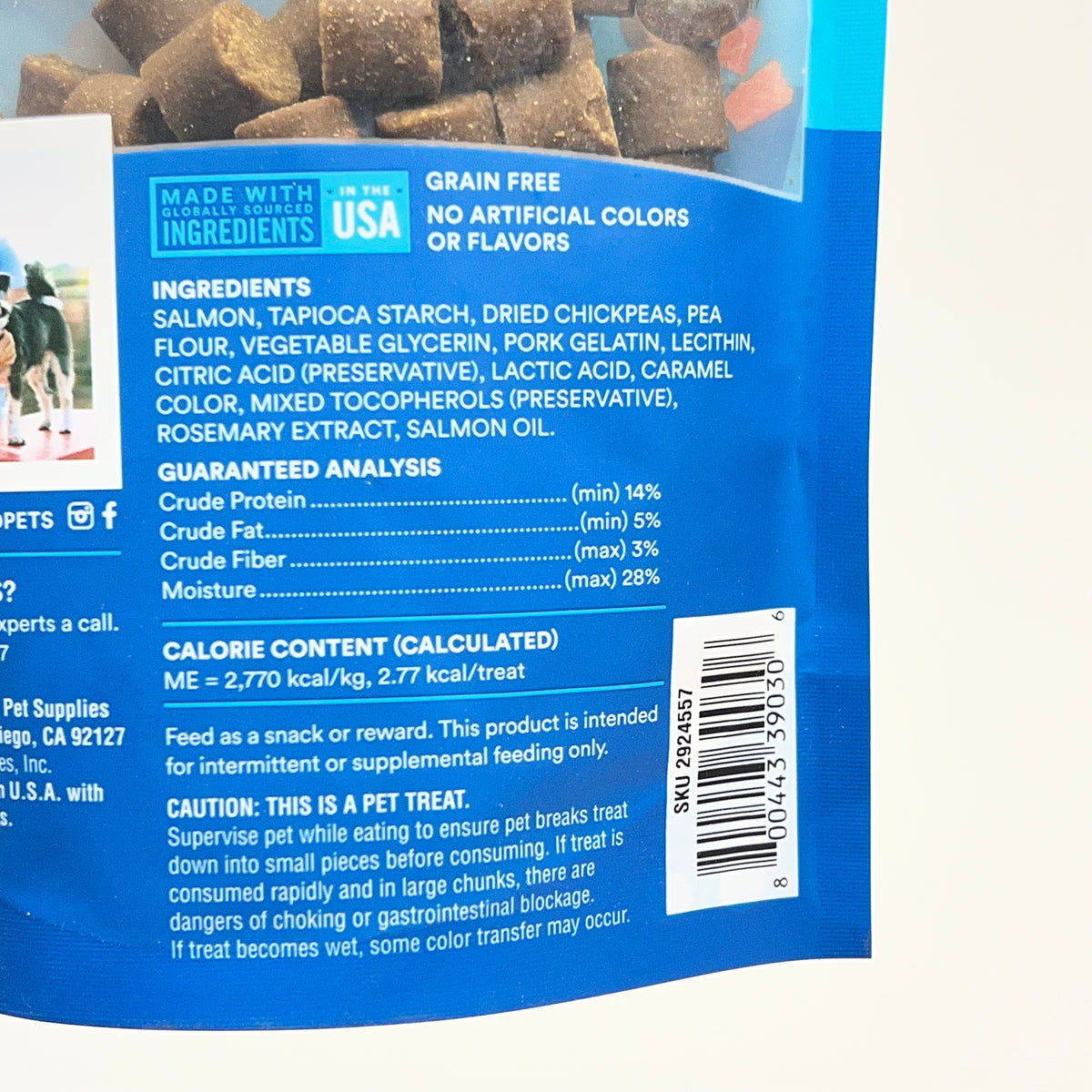 ZA@ WHOLE HEARTED (3 PACK) Tender Tidbits Train Treats for Dogs Salmon Flavor 6oz