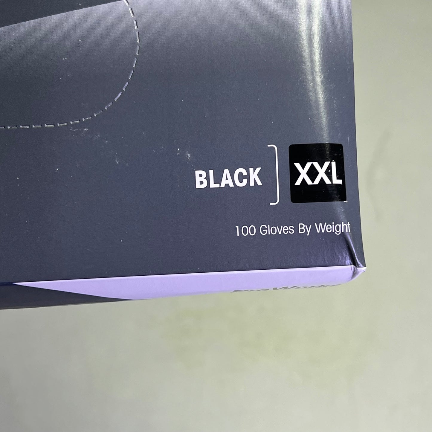 PROWORKS (2 PACK, 200 GLOVES) Powder Free Nitrile Examination Gloves XXL Black