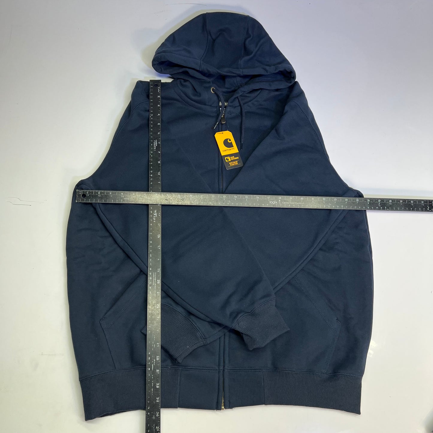 CARHARTT Rain Defender Paxton Full-Zip Sweatshirt Men's Sz XL Navy Blue TS0614