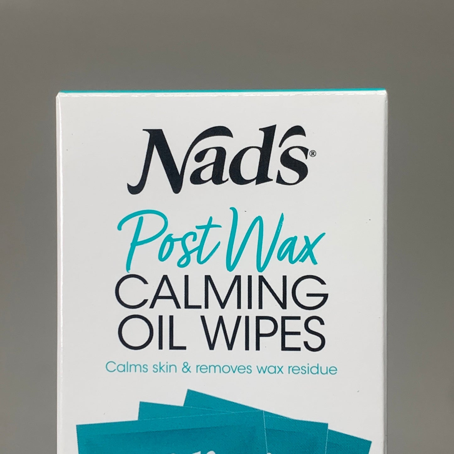 NADS Post Wax Calming Oil Wipes Soothing Calendula Extract and Sunflower Oil 7454EN24 (New)