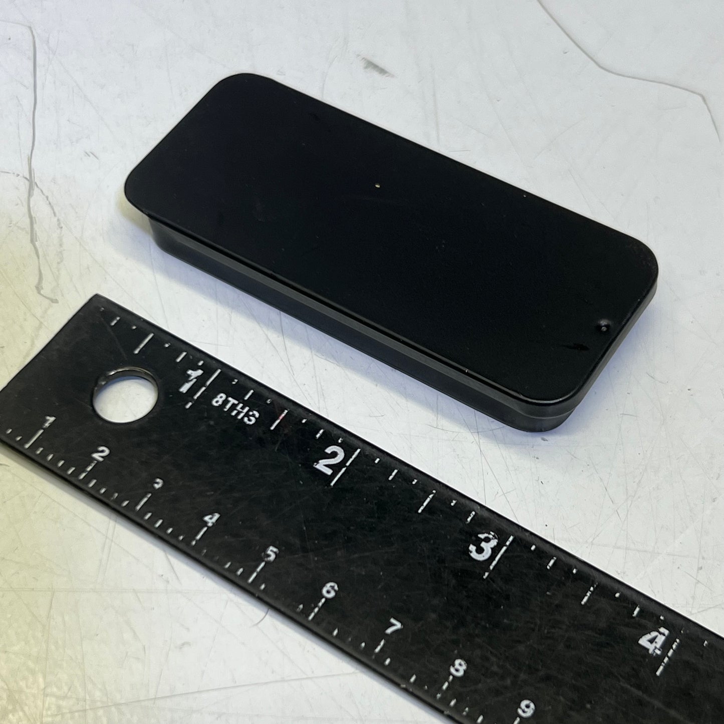 COSHAR (12 PACK) Metal Rectangular Sliding Lid Tin Boxes Black X002P8ZQN7