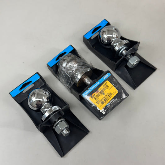 CURT (3 Pack) ATV Lawn Tractor Tow Hitch Ball  2" Chrome 40098 (New Other-Damaged Packaging)