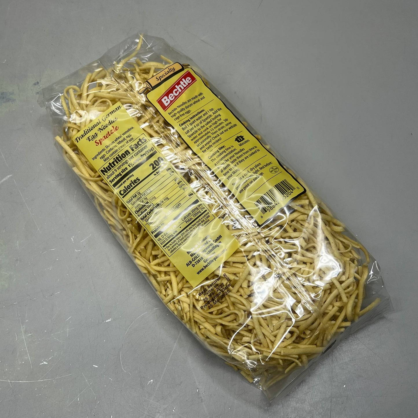 ZA@  BECHTLE (3 PACK) Traditional German Egg Noodles 1.1lbs BB 03/25