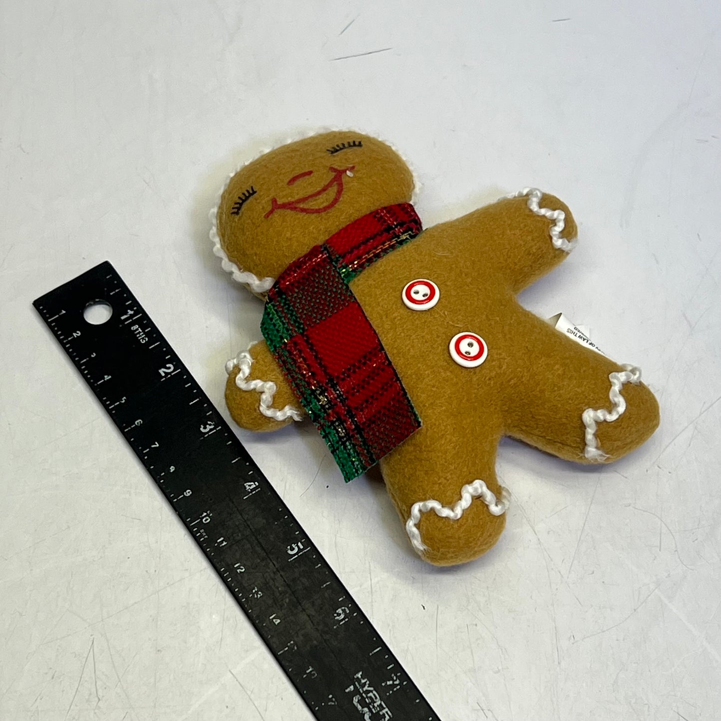 GERSON (4 PACK) Cheerful Gingerbread Girl W/ Bow Holiday Ornaments 6" 2741360