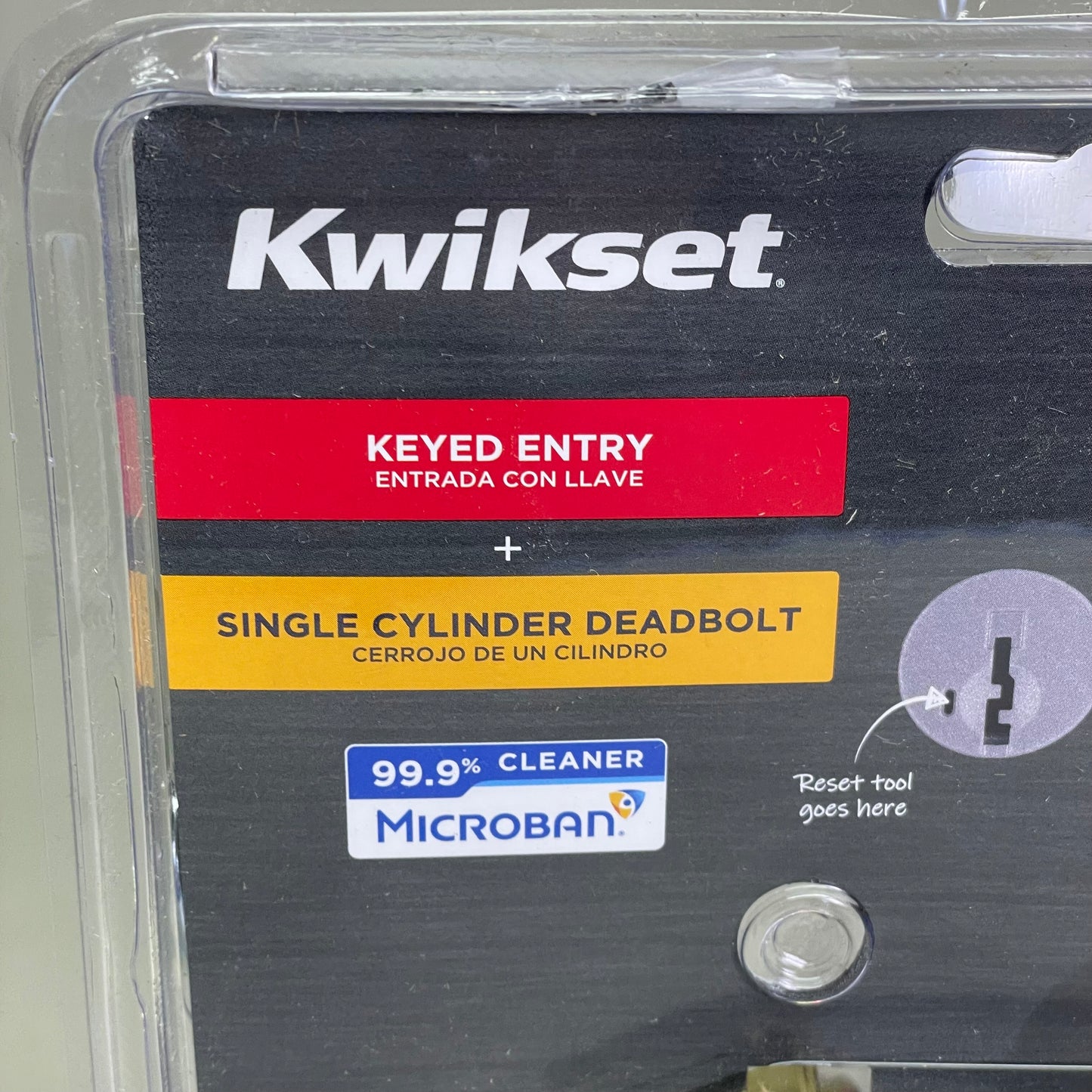 KWIKSET Single Cylinder Deadbolt Gold Finish Keyed Entry Smartkey 96900-419