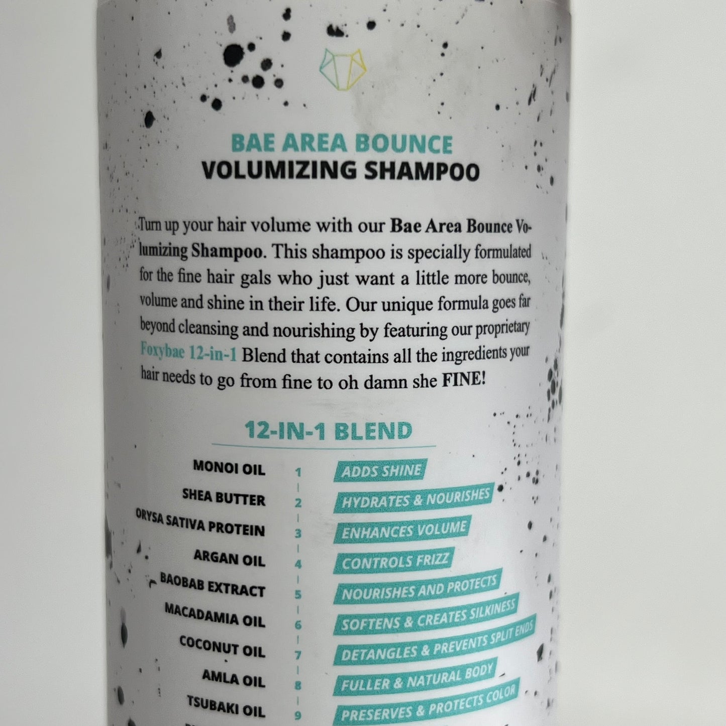 FOXY BAE (2 PACK) Area Bounce Volumizing Shampoo for Fine Hair 10 oz SHAMP-VOL