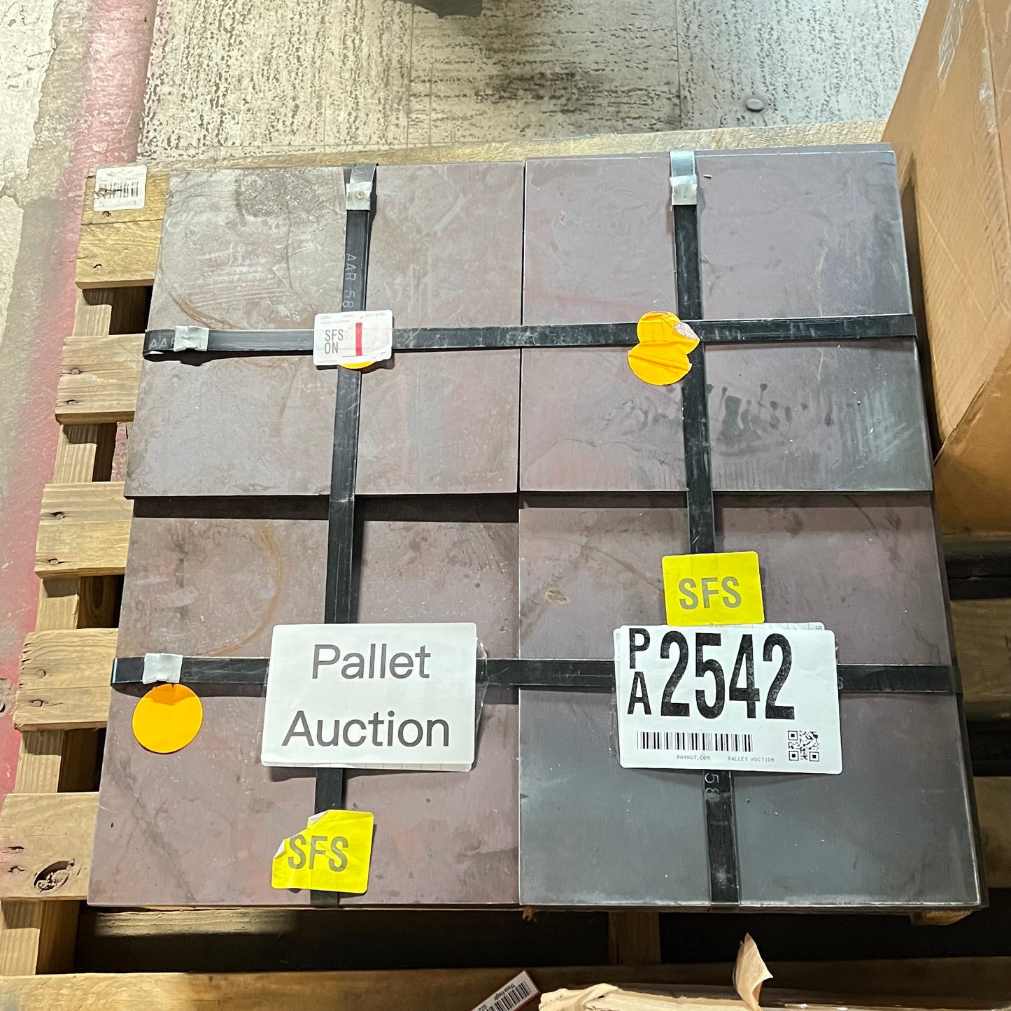 ZA@ Pallet of MIXED Pallet of Alloy Steel Sheet Plates Dark Grey 4140 (AS-IS)