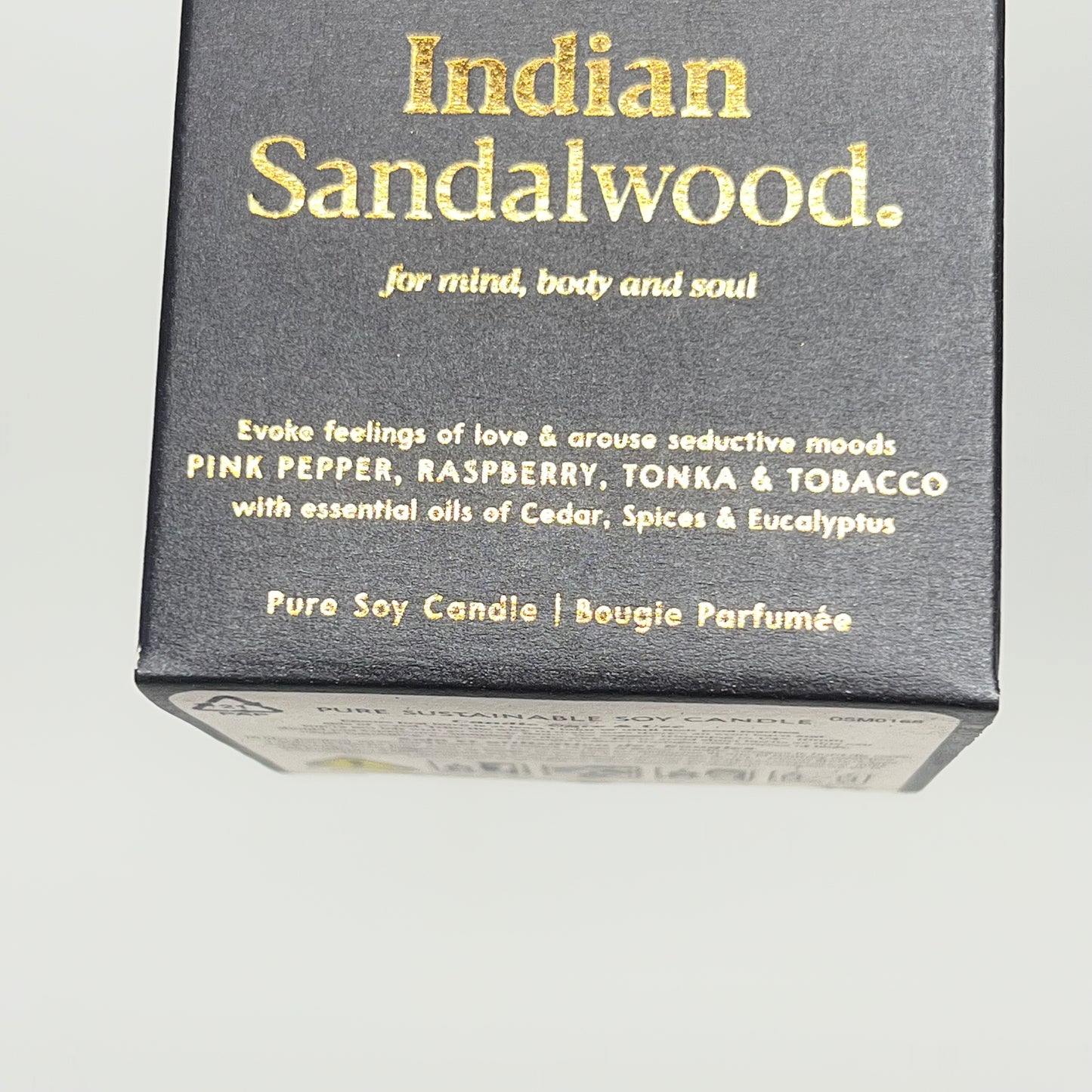 OSMOLOGY (2 PACK) Indian Sandalwood Candle 15 hr Burn 2.5 oz Grey OSM0168