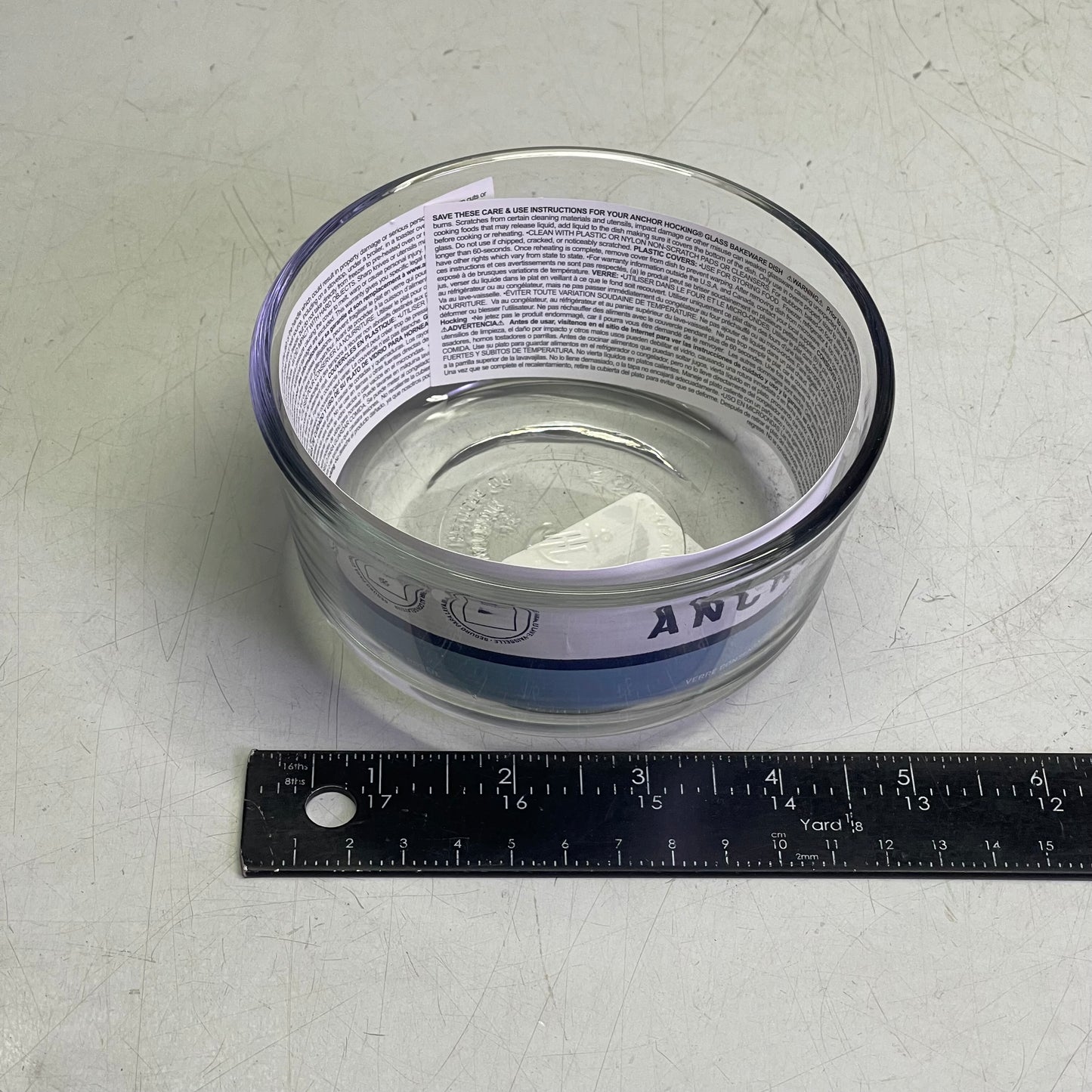 ANCHOR HOCKING (6 PACK) 2-Cup Glass Food Storage Container Clear + Red Lid 91547