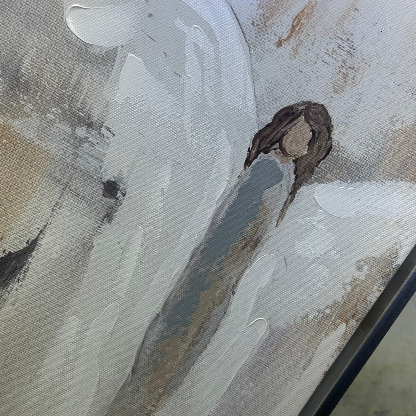 RAZ IMPORTS (SET OF 3) Angel Framed Canvas Wall Art 15.5" x 11.5" Silver 2305282