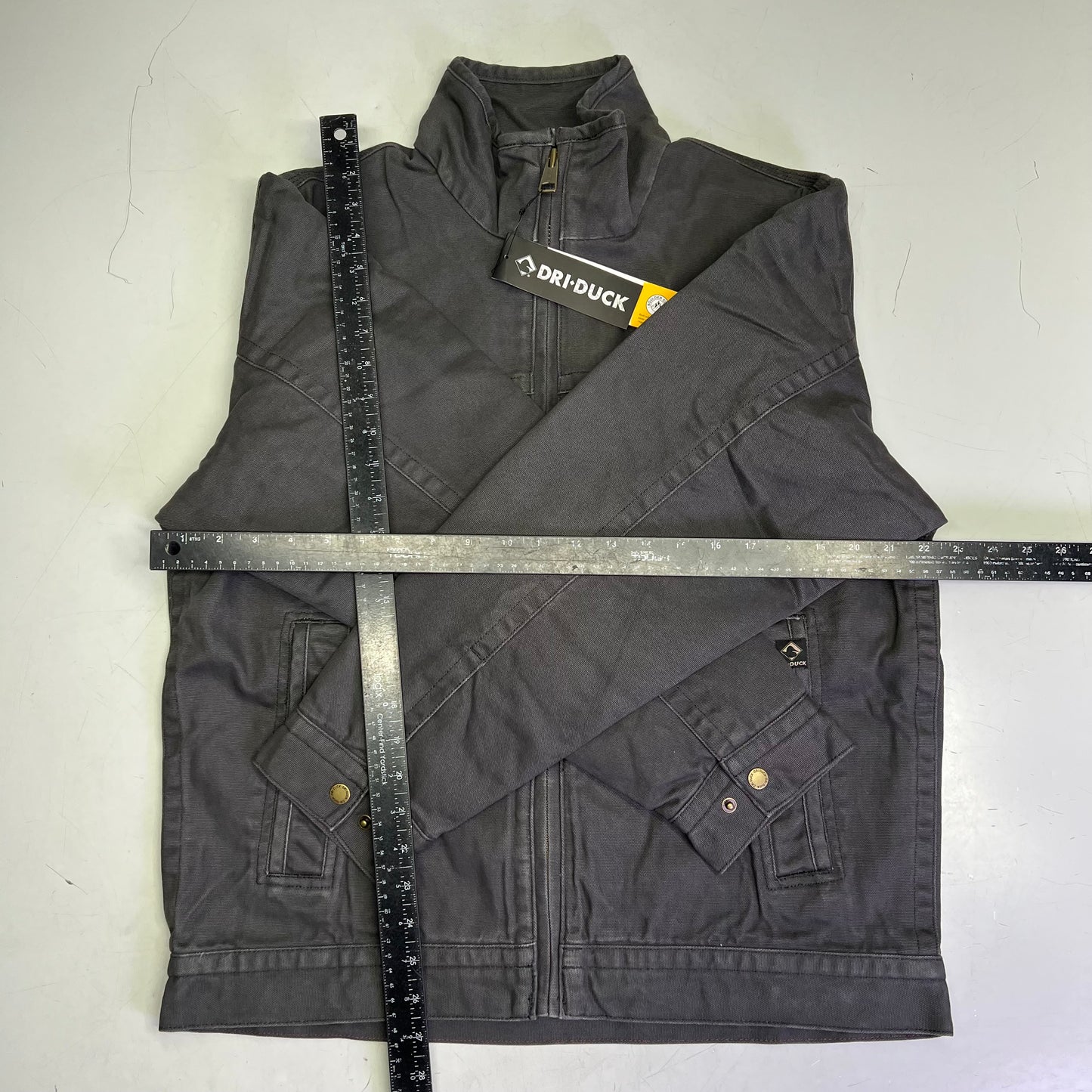DRI DUCK Canvas Comfort Maverick Workman Jacket Men's Sz M Charcoal 5028