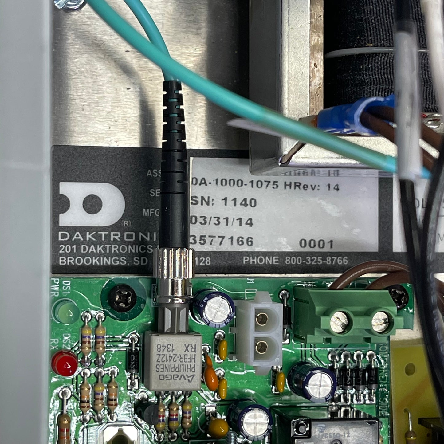 DAKTRONICS Scoreboard Controller Assembly 0A-1000-1075(Used, Working)