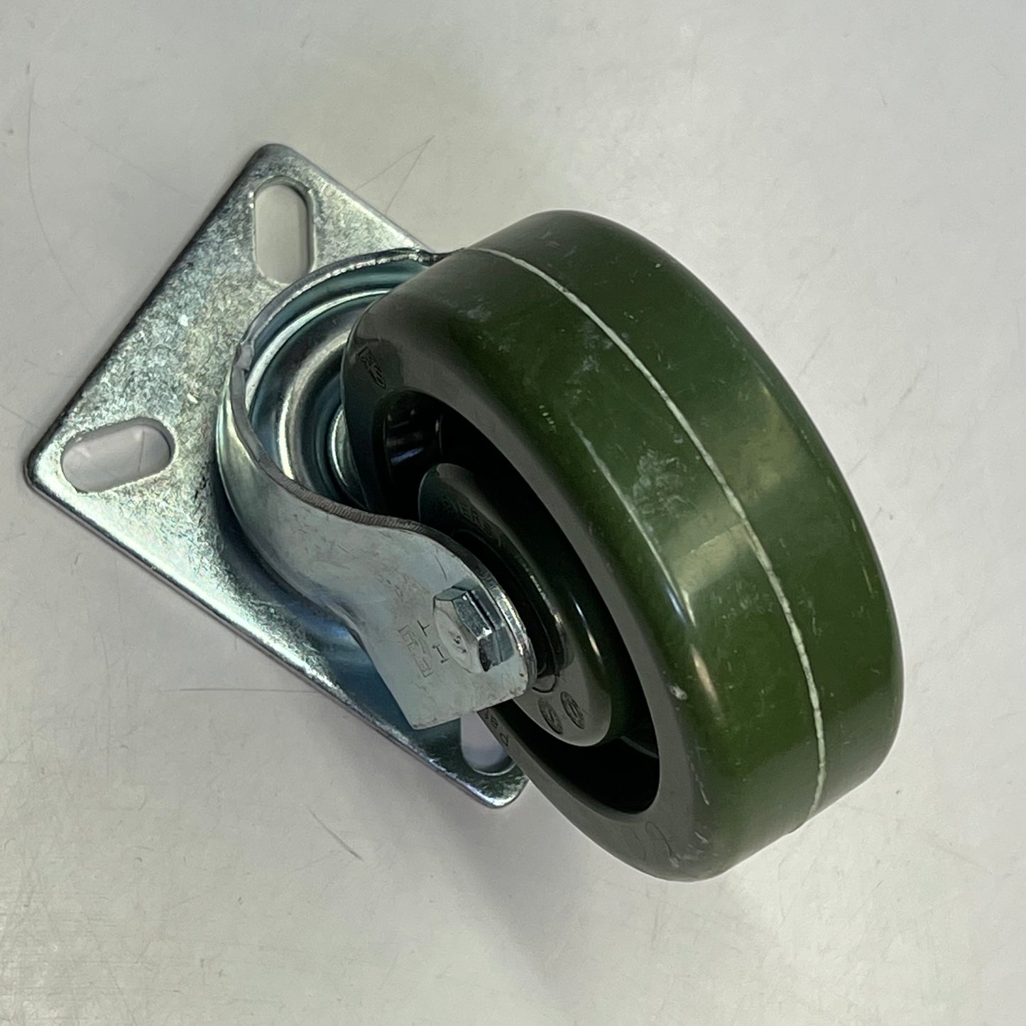 P&H CASTERS (2 PACK) SS Caster Epoxy Hi-Temp Wheel 3.125x4.125 Top Plate Green