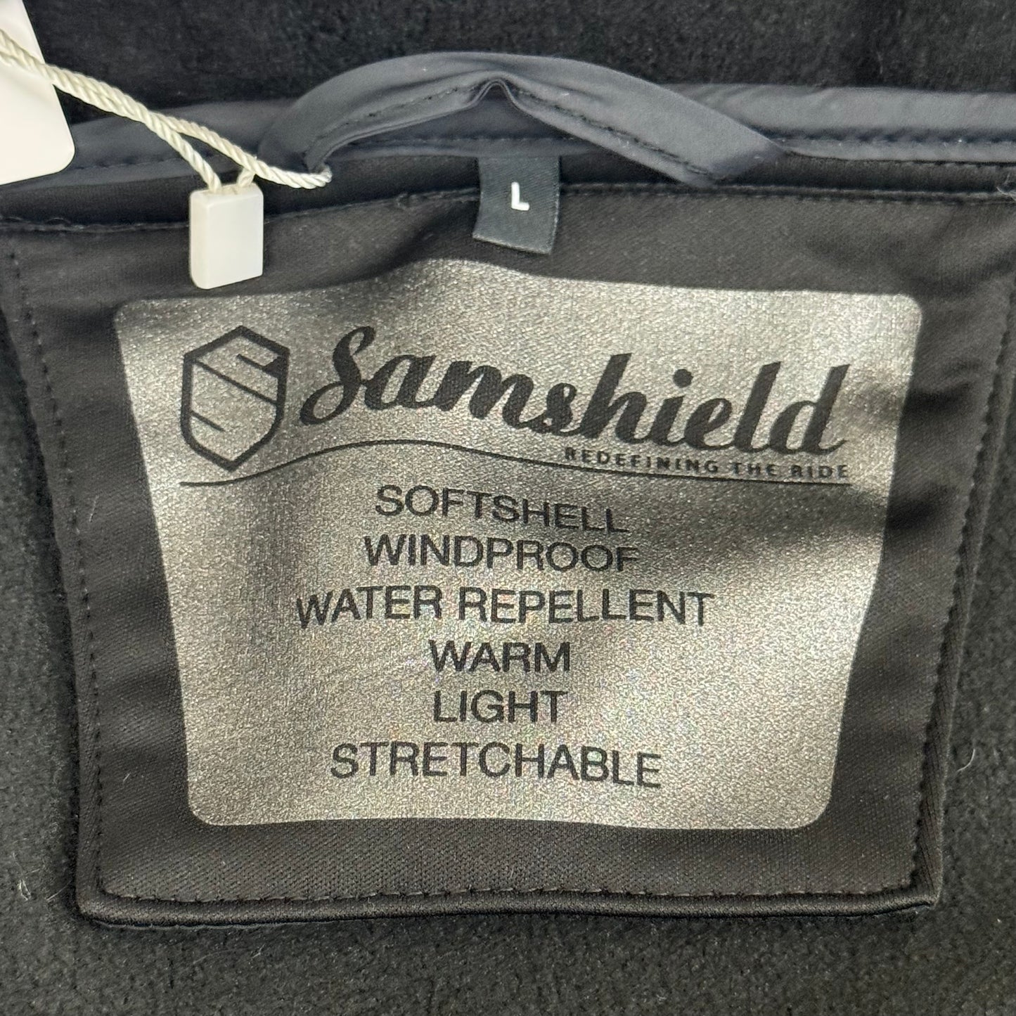 SAMSHIELD Sloane Equestrian Quilted Winter Coat Fleece Men's Sz L Black