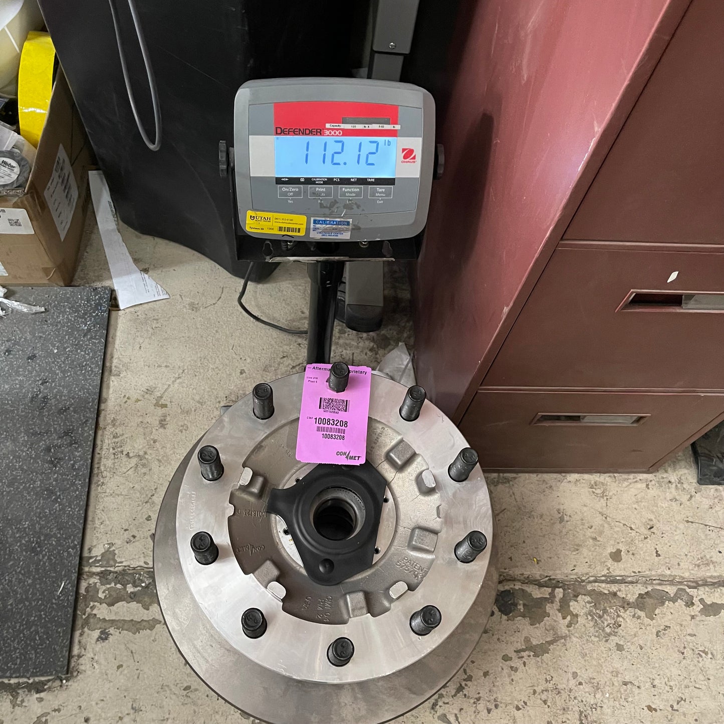 CONMET Aftermarket Preset Hub & Rotor Assembly 10" x 17" Dia ALUMINUM and Steel 10083208