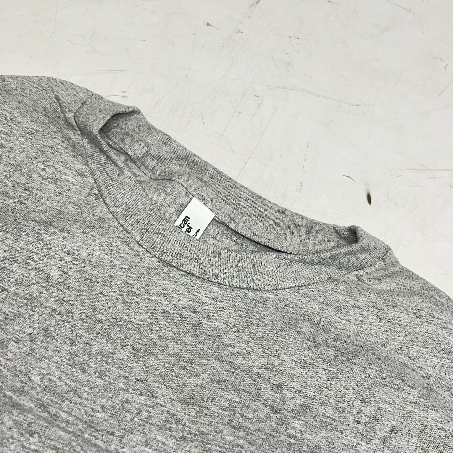 ZA@ AMERICAN APPAREL (12 PACK) Heavyweight Cotton Long Sleeve Tee Unisex Sz L Grey 1304