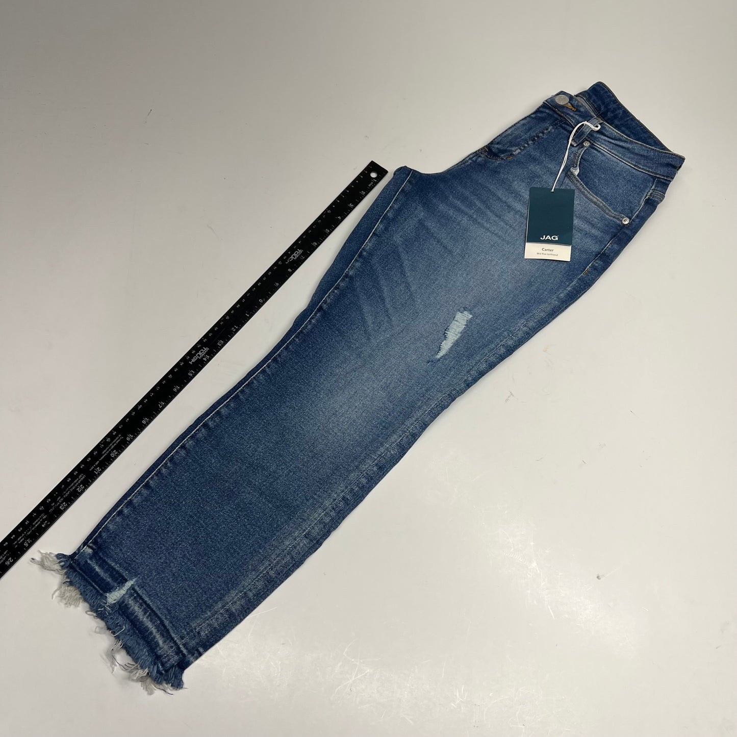 JAG Carter Girlfriend Jean Distressed Jeans Women's Sz 8/25 Savana J2874SAT307