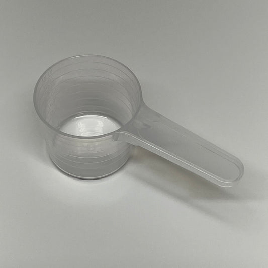 ZA@ (20 PACK) Plastic Measure Powder Scoop  80ml  Clear