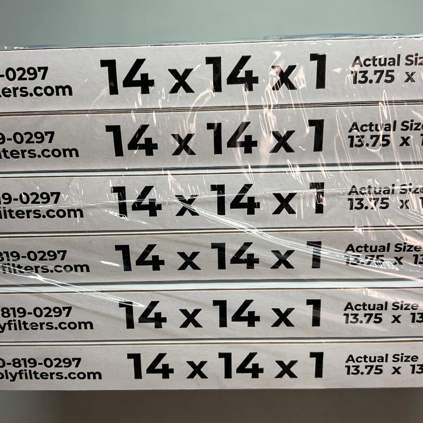 SIMPLY FILTERS (6 PACK) Air Filter MERV 8 For Home AC 14x14x1 White 101662-PA-1