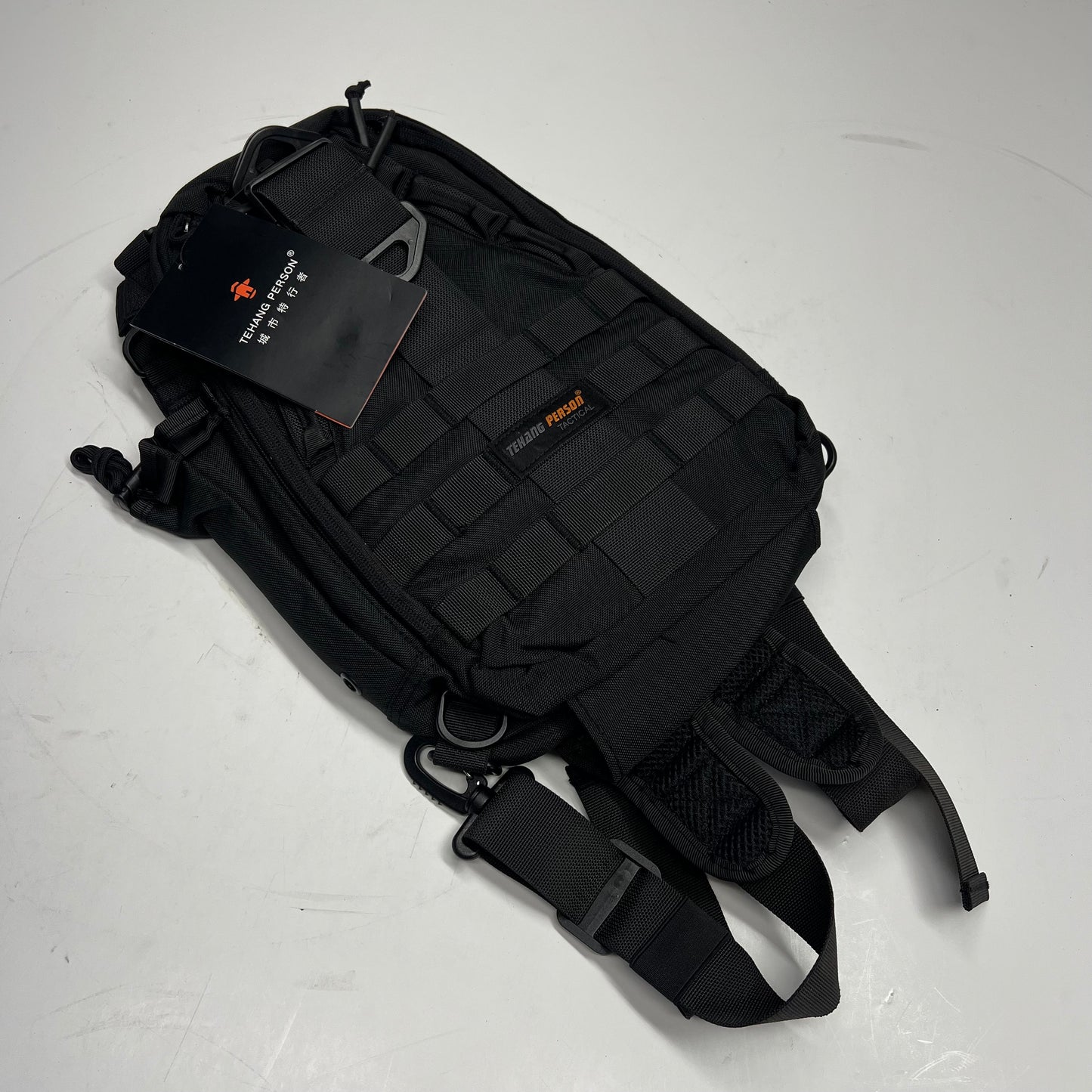 TEHANG PERSON Multipurpose Tactical Backpack 500d Nylon 14"x9" Black TP-T80