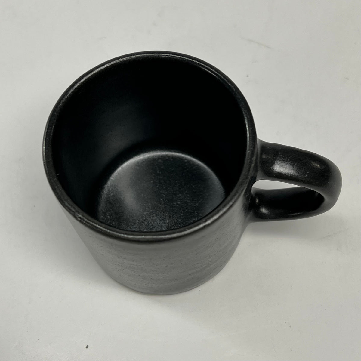 BLUE PHEASANT (SET OF 4) Marcus Mugs Stoneware Organic Silhouette 9oz Black