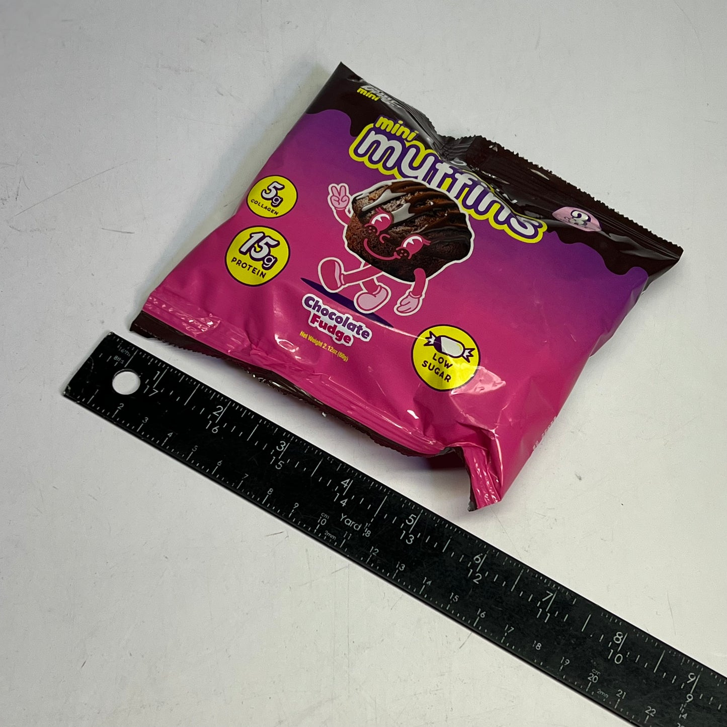 PRIME BITES (12 PACK) Protein Mini Muffins Chocolate Fudge 2.12oz BB 08/26