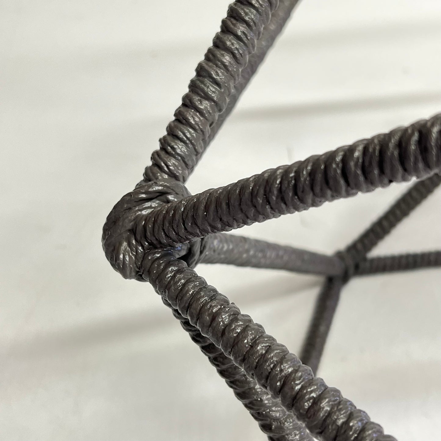 Corded String Pendant Hanging Light Fixture & Hardware 17"x15"x15" Grey