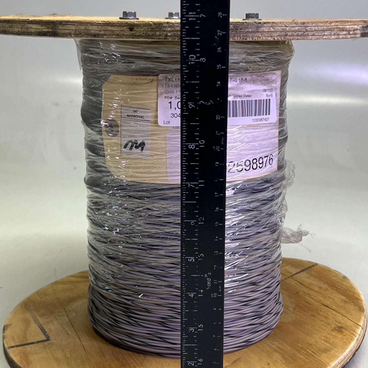 1000' TXL18-8 Automotive Hook Up Wire 18 19BC TXL XLP Gray