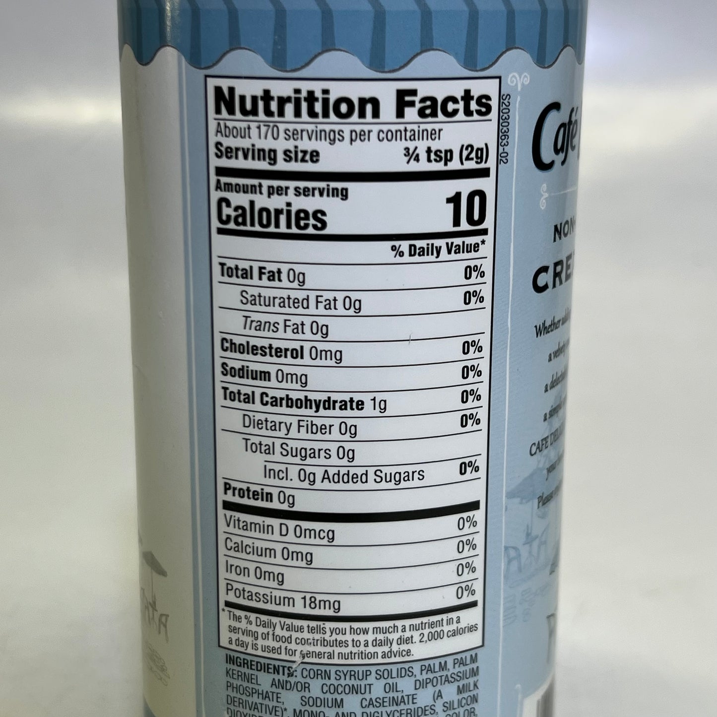 CAFE DELIGHT (24 PACK) Non-Dairy Creamer 12 oz