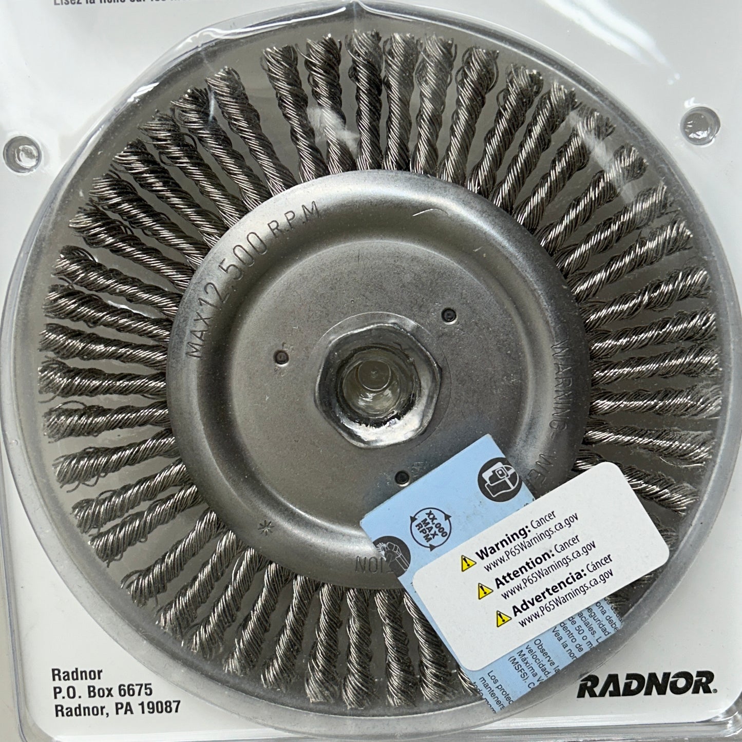 RADNOR Knot Wire Wheel 6" Stringer Bead Twist 64000336 (New)