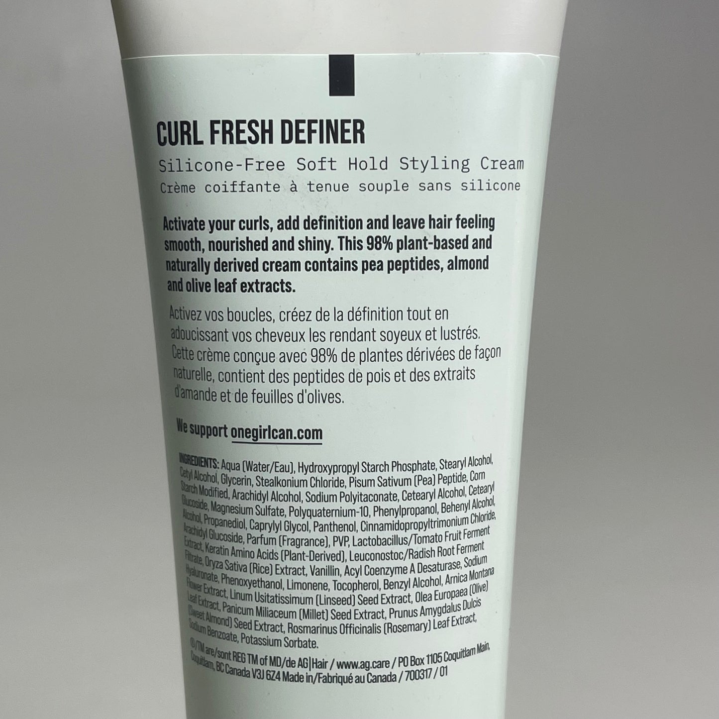 AG CARE Curl Fresh Definer Soft Hold Styling Cream 6 fl oz 100294