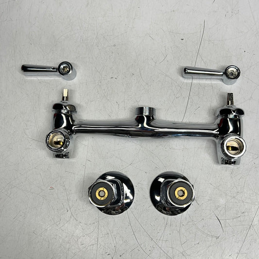 ZURN Wall-Mount Sink Faucet 6" Vacuum Breaker Spout Chrome Z843M1-XL-CS