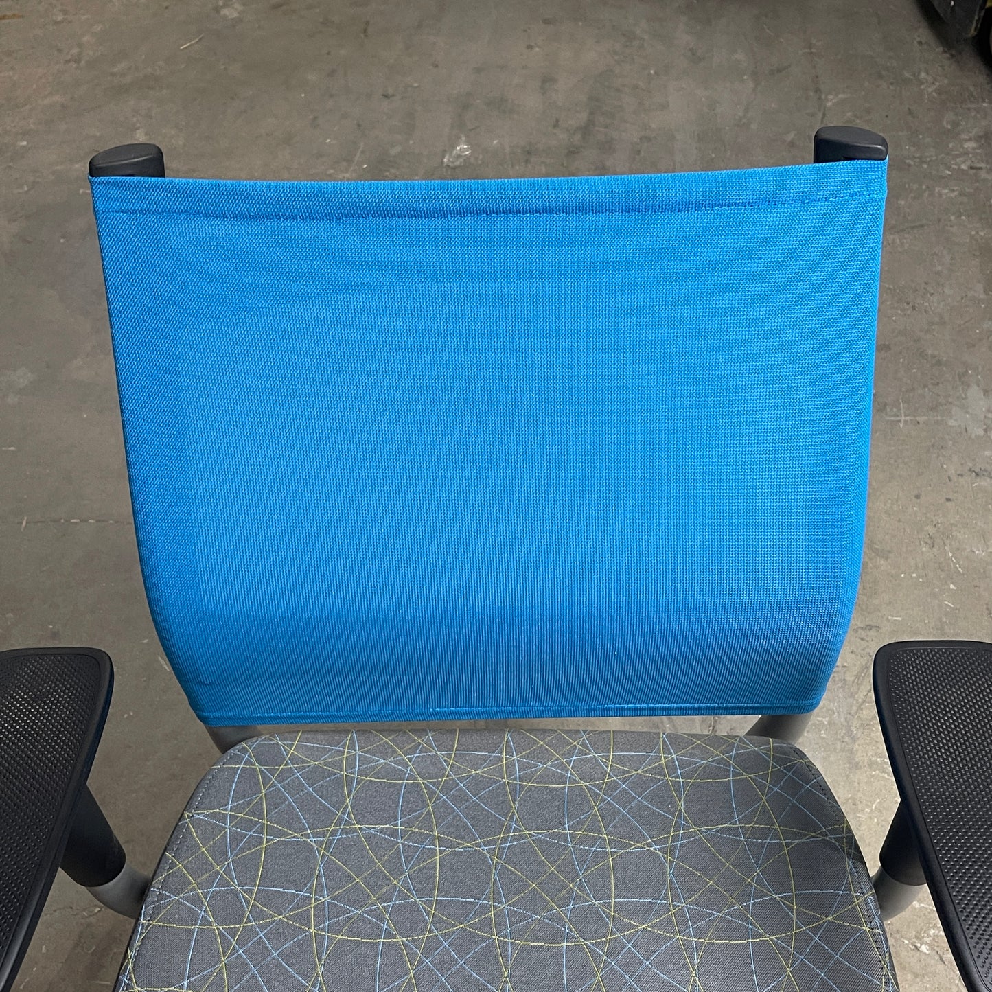 SITONIT Seating Rolling Mesh Mid Back Adjustable Office Chair Electric Blue (New)