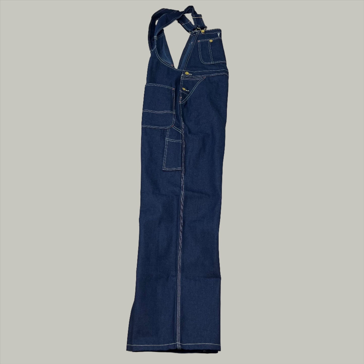 DICKIES Cotton BIB Overall Crossover High Back Mens Sz 32X32 Indigo Blue 83294NB