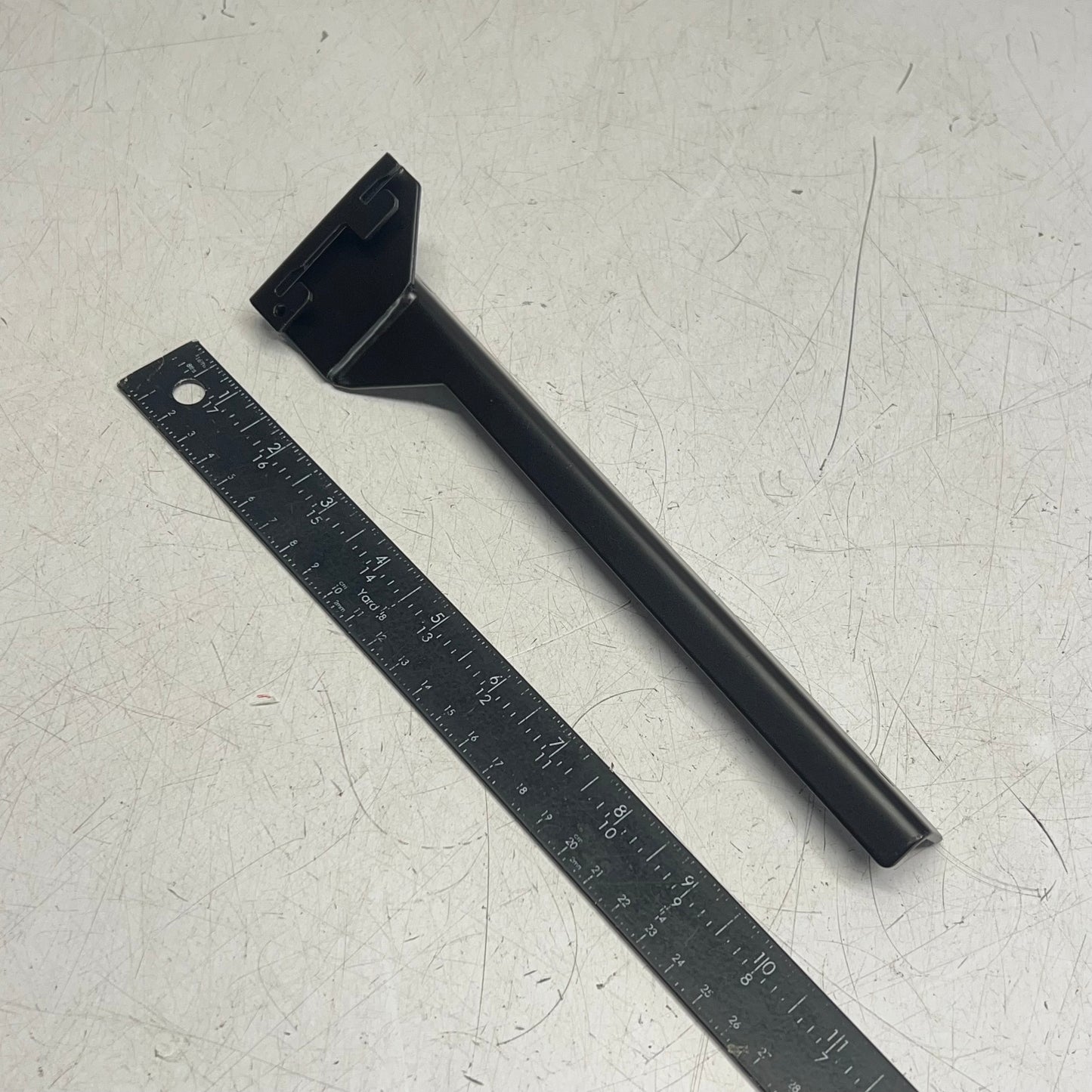 UDIZINE Shelf Bracket Set (L&R) 10"-12" Wood or Glass Shelves  Black VR115DB