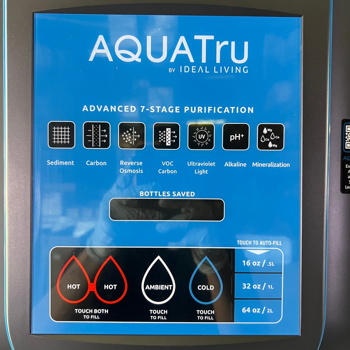 AQUATRU Advanced 7-Stage Purification 120V 50PSI, White & Black ATFS-3-W