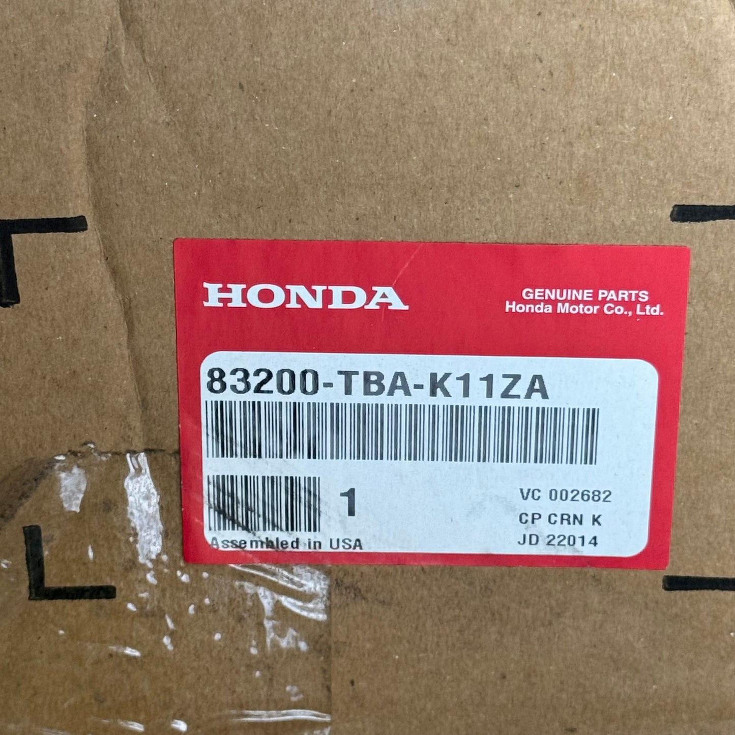 ZA@ HONDA Roof Lining Assembly Size 67”Lx48 1/2”W Beige 83200-TBA-K11ZA