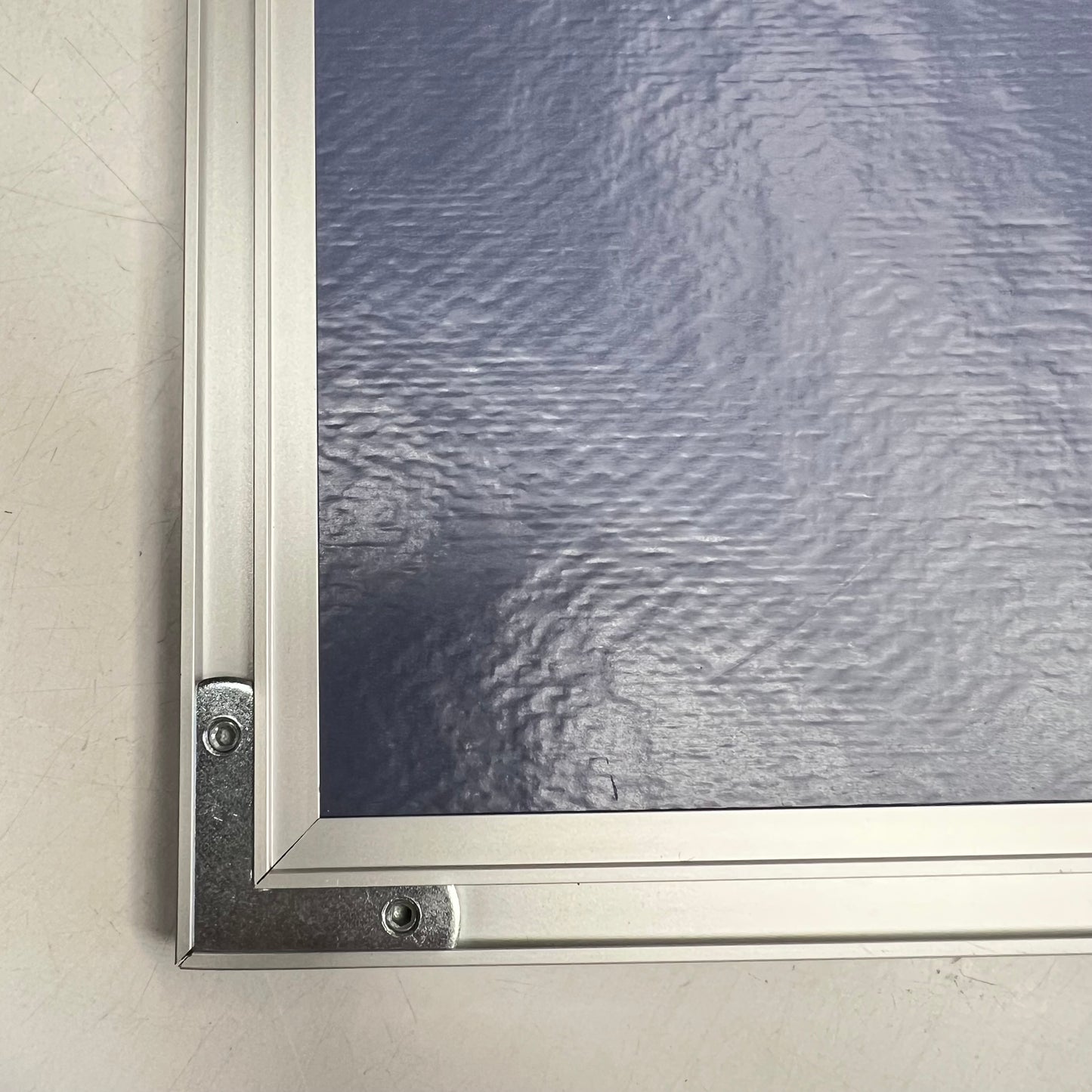 ZA@ QUARTET Framed Cork Bulletin Board 3'x2' Brown/Silver Z2303