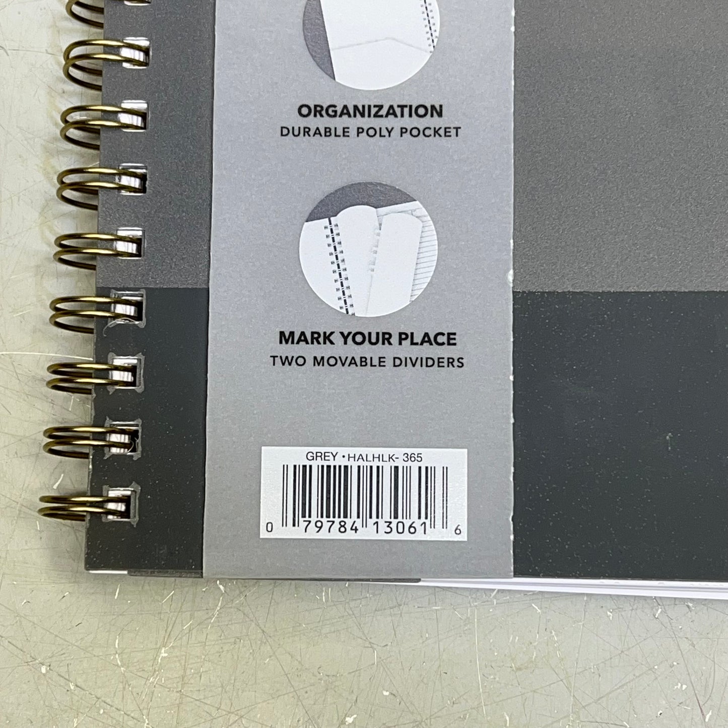 CAROLINA PAD Professional Spiral Notebook Executive Ruled 7.88" X 9.94"  Grey