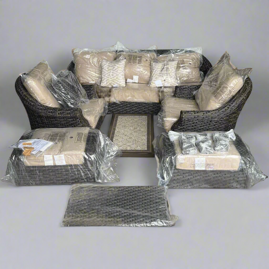 ZA@ GRAND LEISURE Cramer 6PC Lounge Seating Set 01522-CW (AS-IS, Minimum Damage)