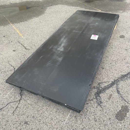 ZA@ Pallet of MIXED Polyethylene Sheets (UHMW?) 123.5”x48.5” Black (AS-IS)