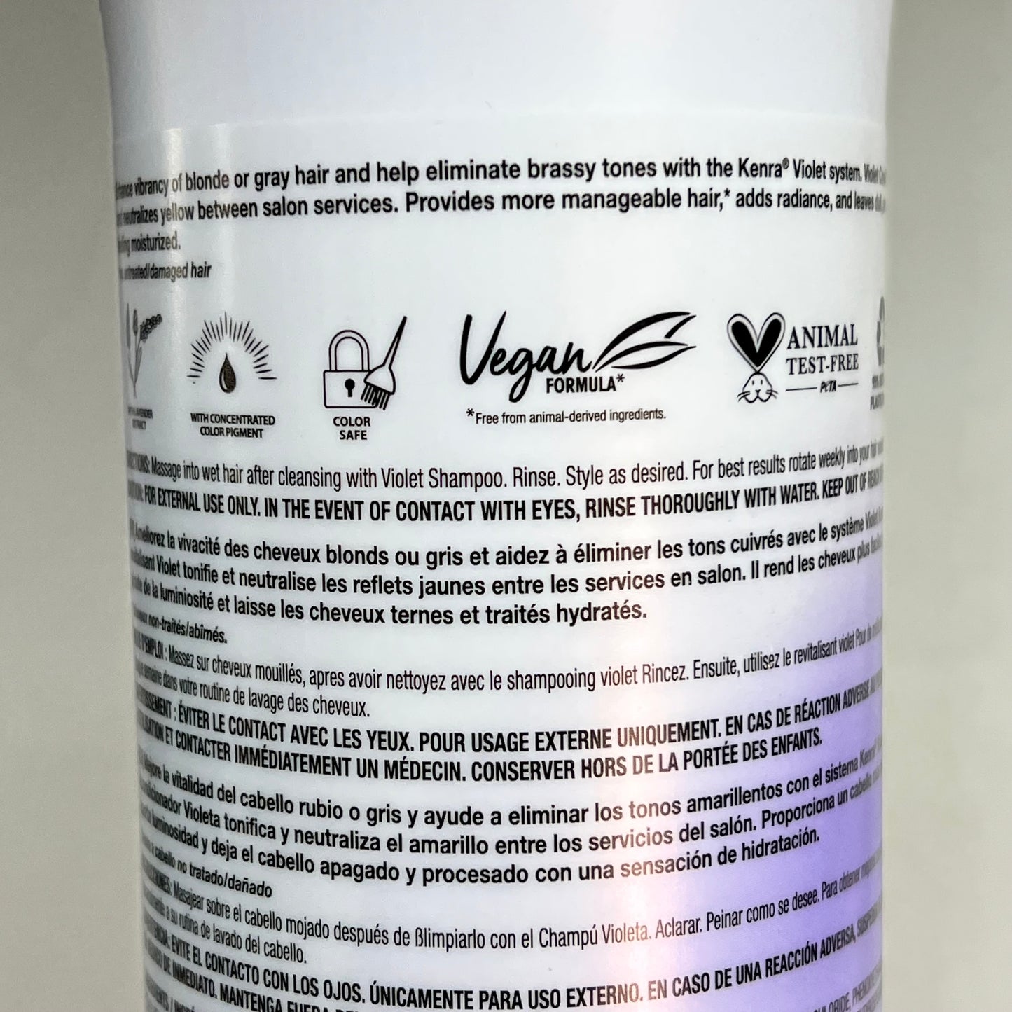 KENRA Violet Conditioner For Enhancing Blonde Vibrancy Eliminating Brass 33.8oz