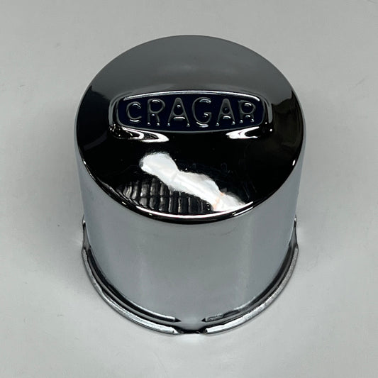 CRAGAR Metal Wheel Center Cap W/ Blue Logo 3.15" Chrome 29244-1