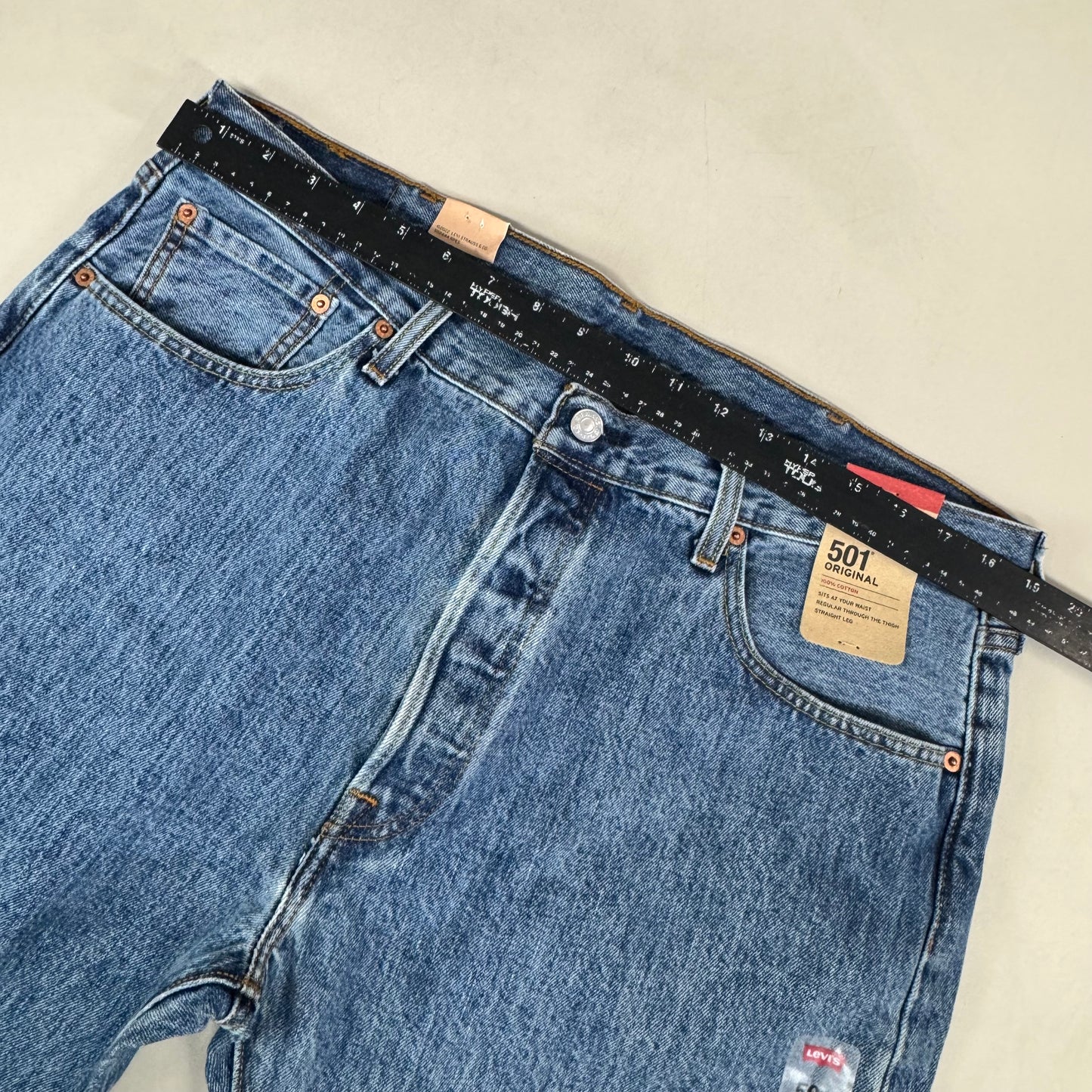 LEVIS 501 Orignial Fit Jeans Men's Sz 38 X 30 Medium Stonewash S112602 RPMX