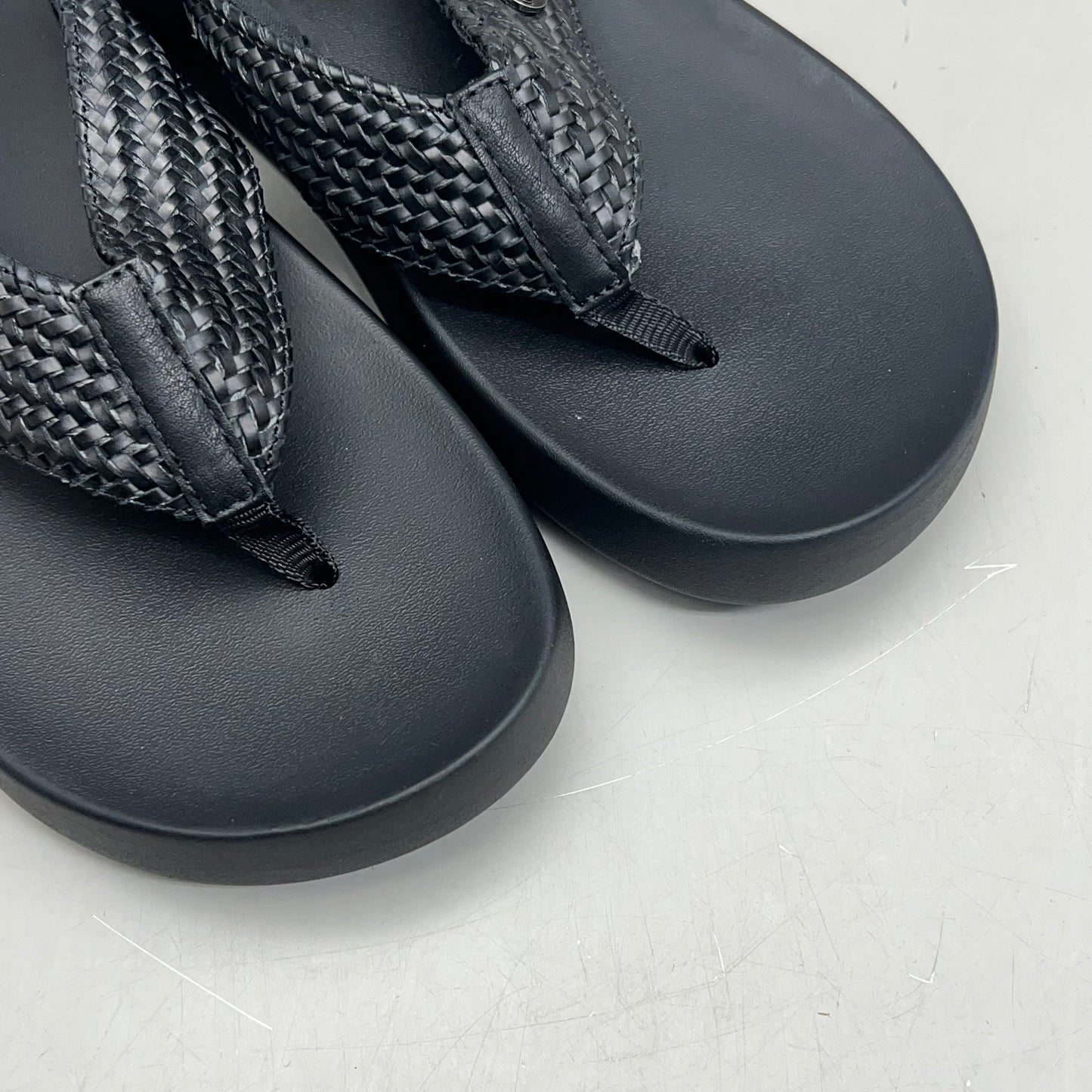 COBIAN Palmilla Braided Synthetic Leather Strap Sandals Women's Sz 10 EU 41 Black PAL25-001-10