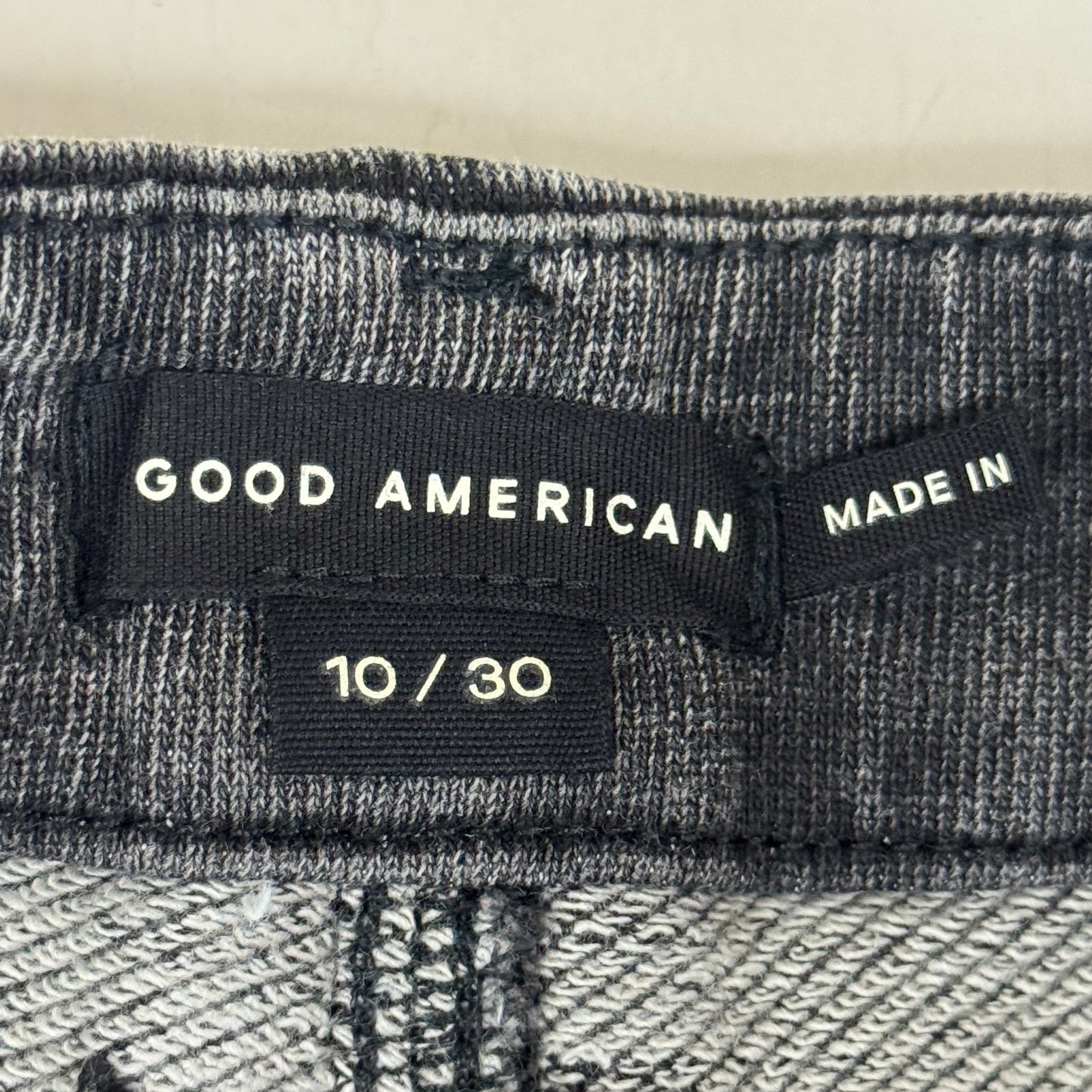 GOOD AMERICAN Jeanius Good Skate Jeans Women's Sz 10 Black GS0409BVN